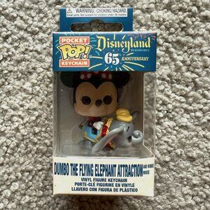 Funko Pop! Pocket Keychain Disney 65th Anniv. Dumbo Flying Ride w/ Minnie Mouse